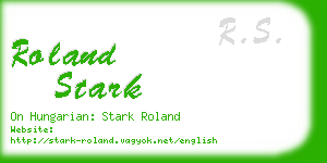 roland stark business card